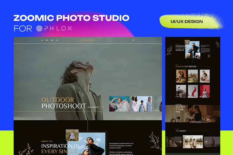 Photo Studio UI Design